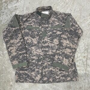 Military Coat Mens Large Long Army Combat Uniform Digital Camo Flame Resistant